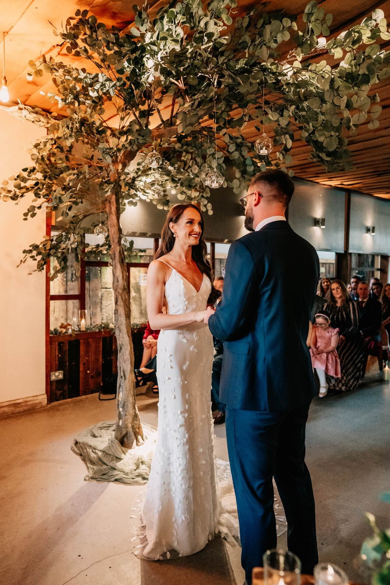 Autumnal themed wedding ceremony