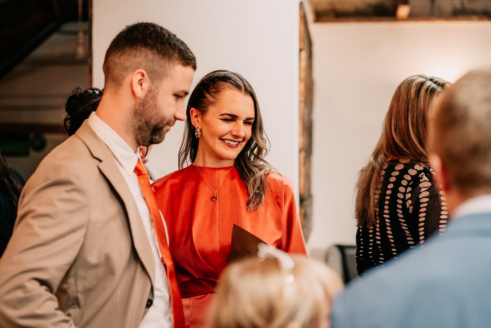 Guests during the drinks reception