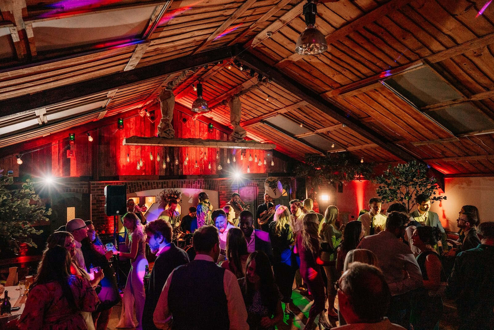 Evening photography at Barn wedding