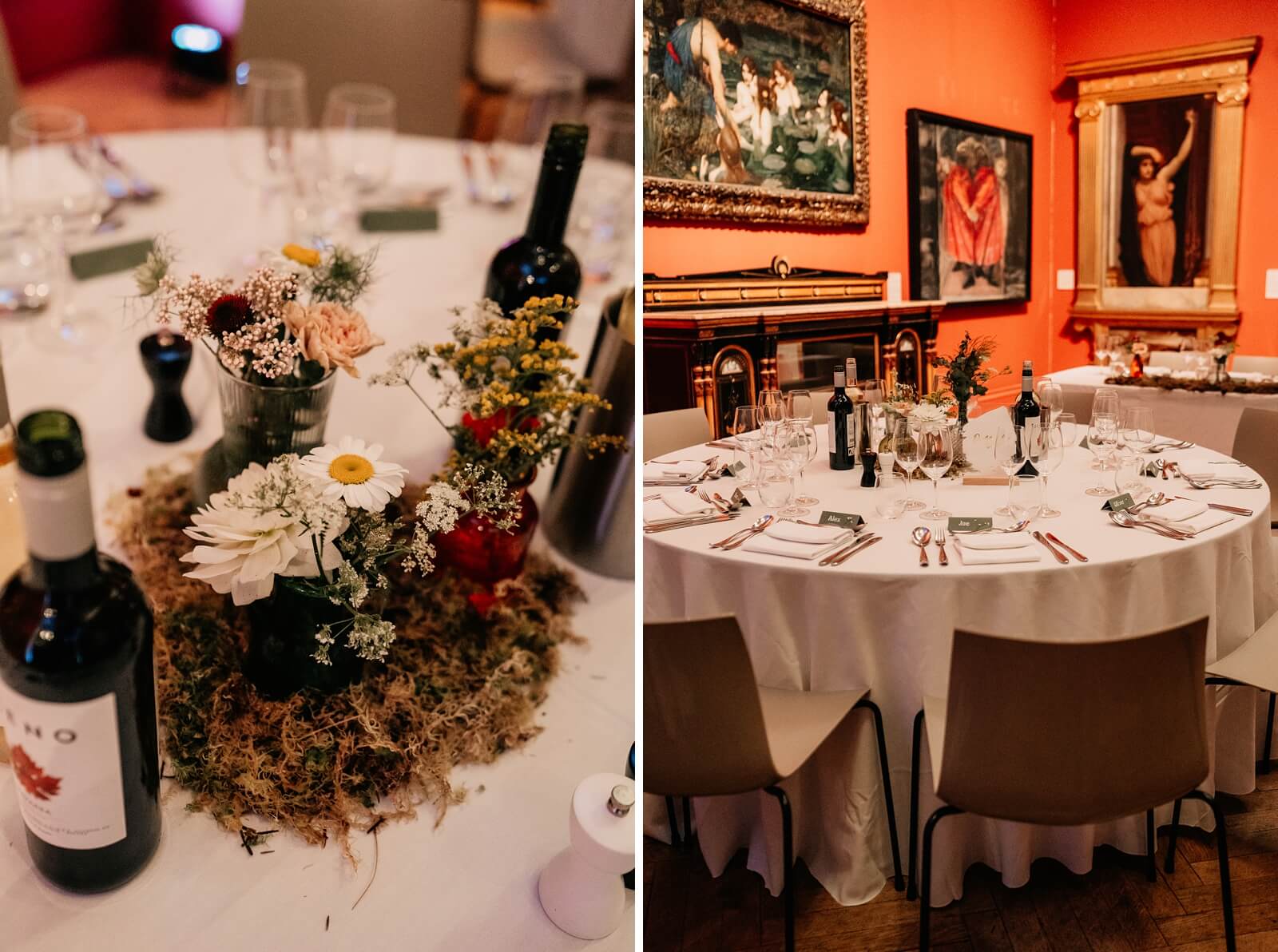 Woodland wedding details