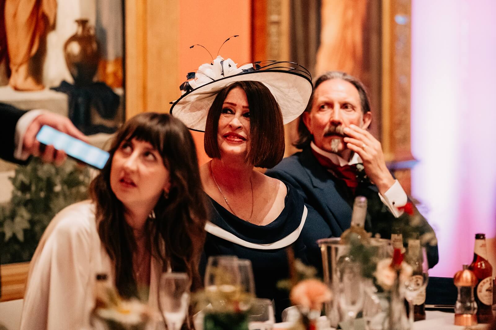 Guests watching speeches