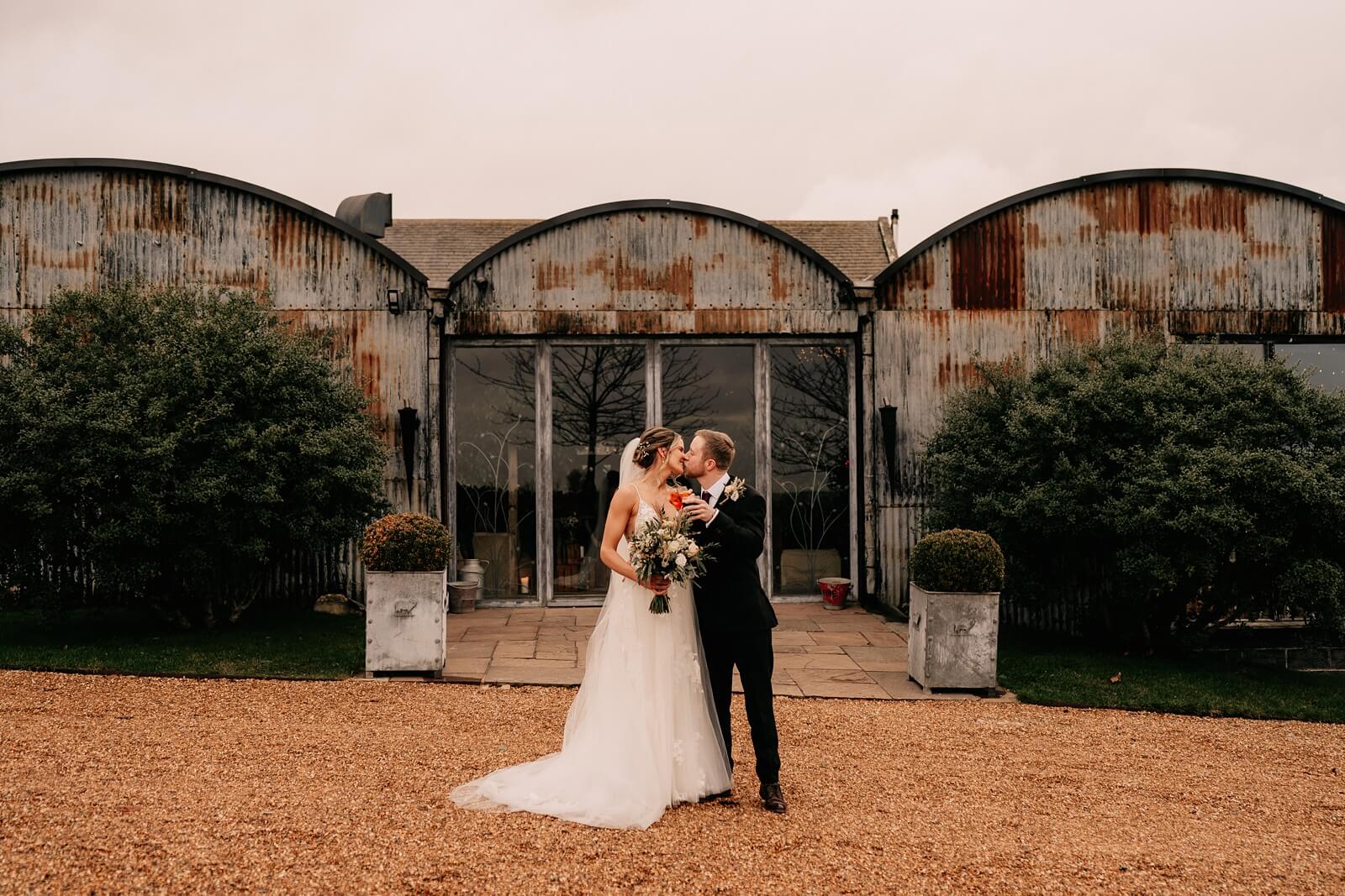 Stone barn wedding cotswolds