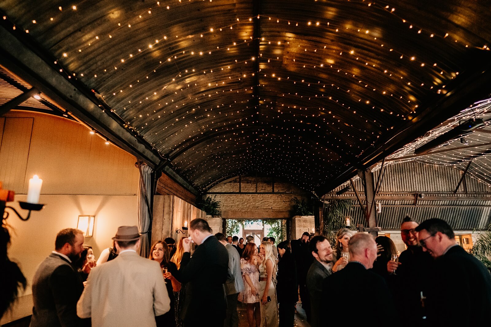 Relaxed barn wedding Cotswolds