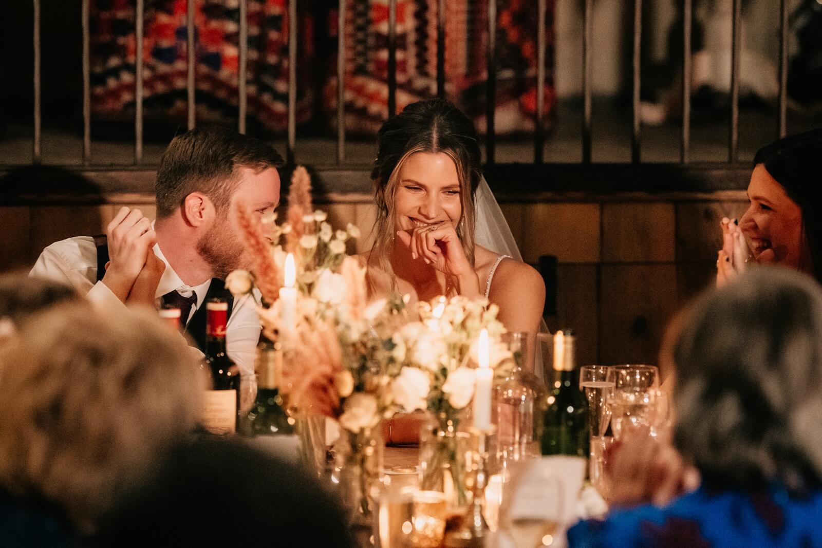Natural moment during speeches