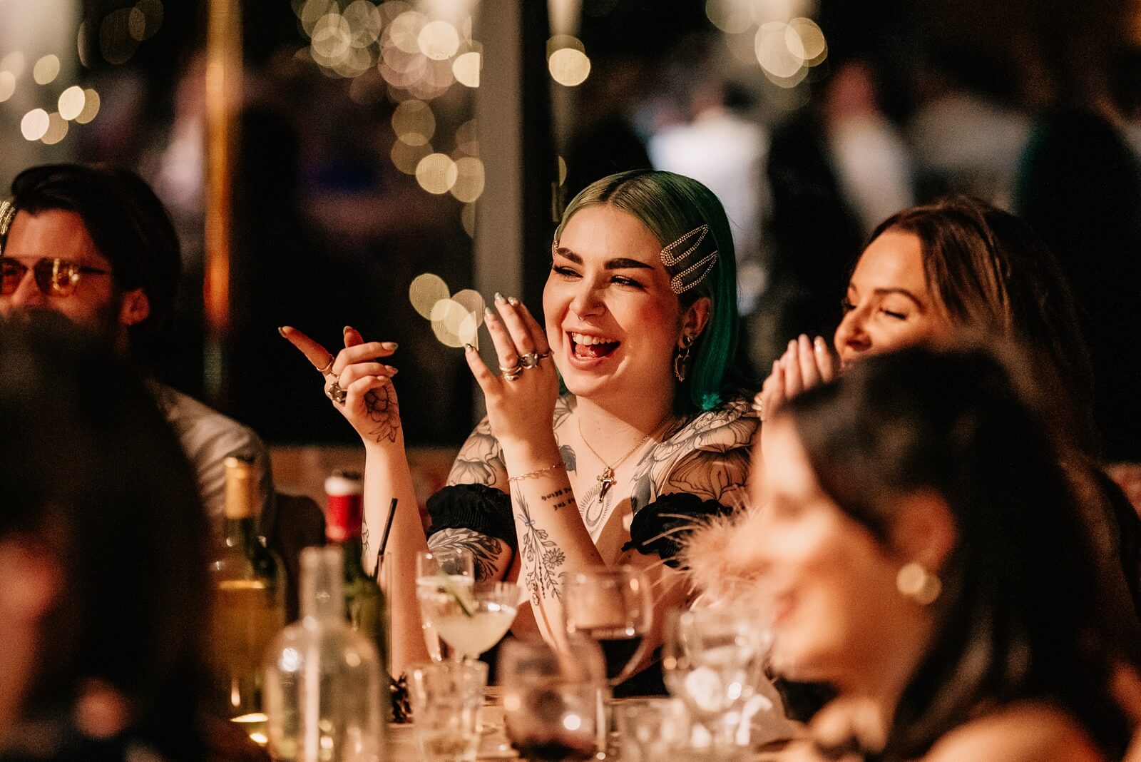 Guests reaction during speeches