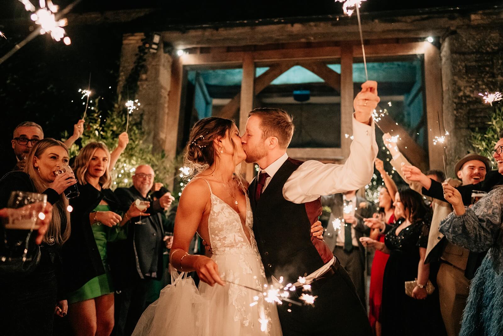 Sparklers at Stone Barn