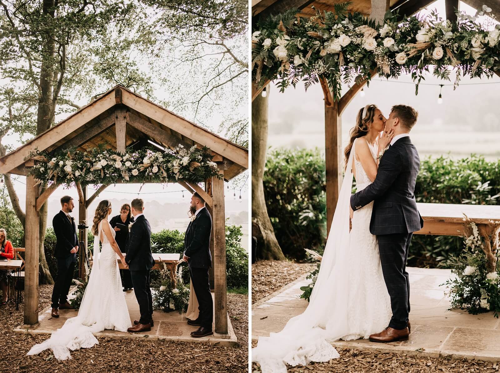 Woodland wedding ceremony