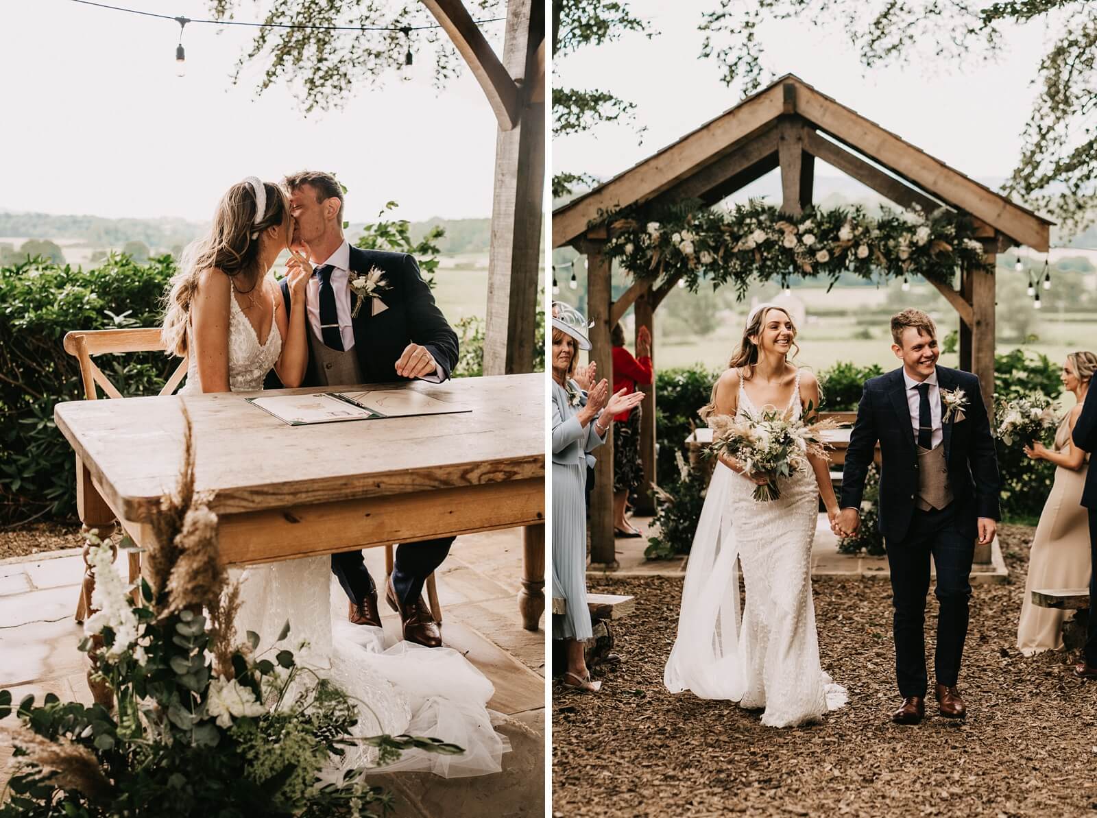 Beautiful Woodland wedding ceremony