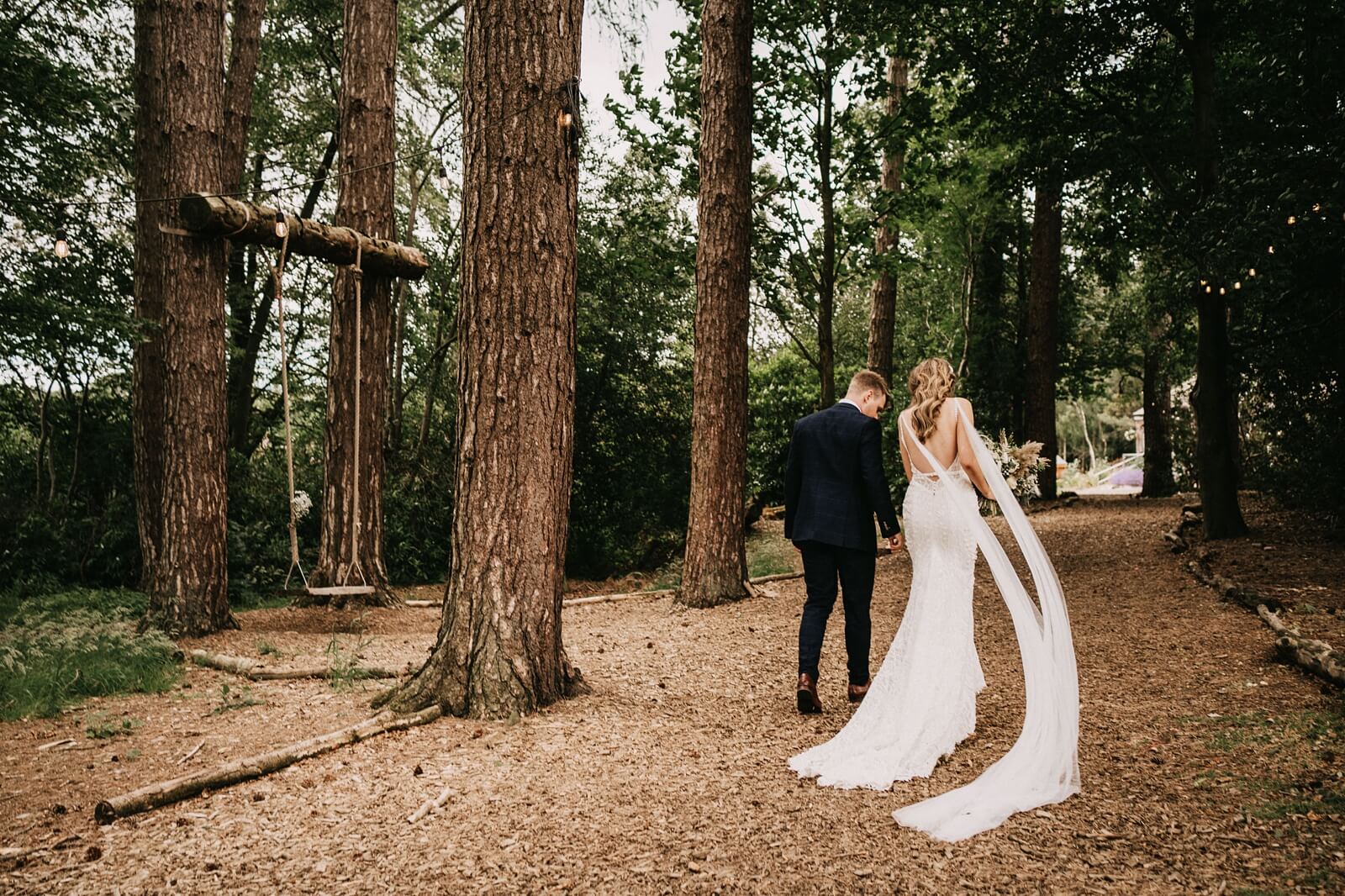 Woodland wedding ceremony