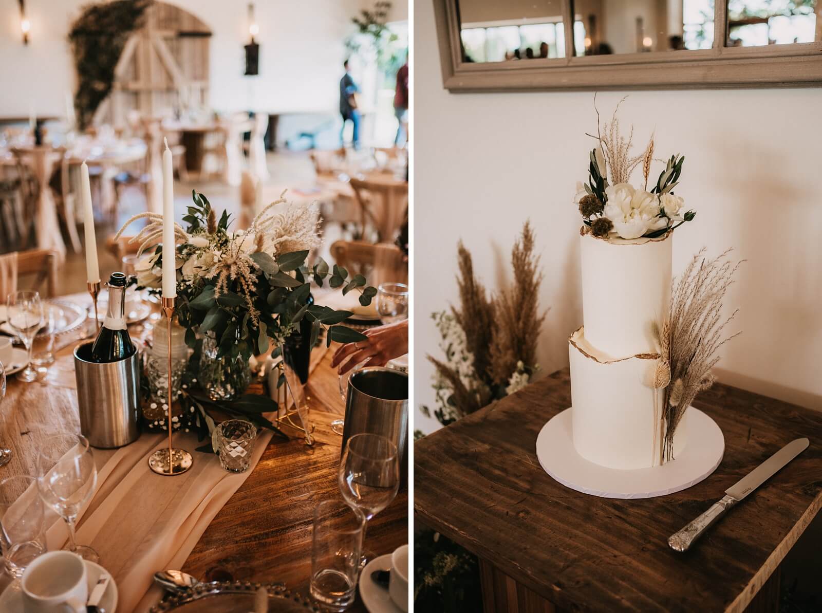 Beautiful rustic wedding decor