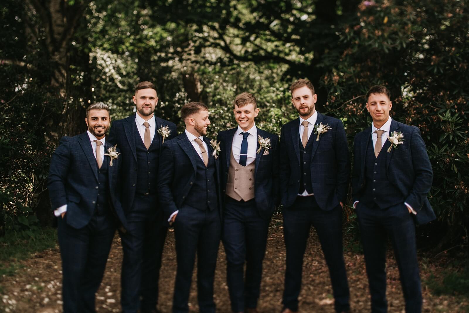 Groomsmen wedding portrait