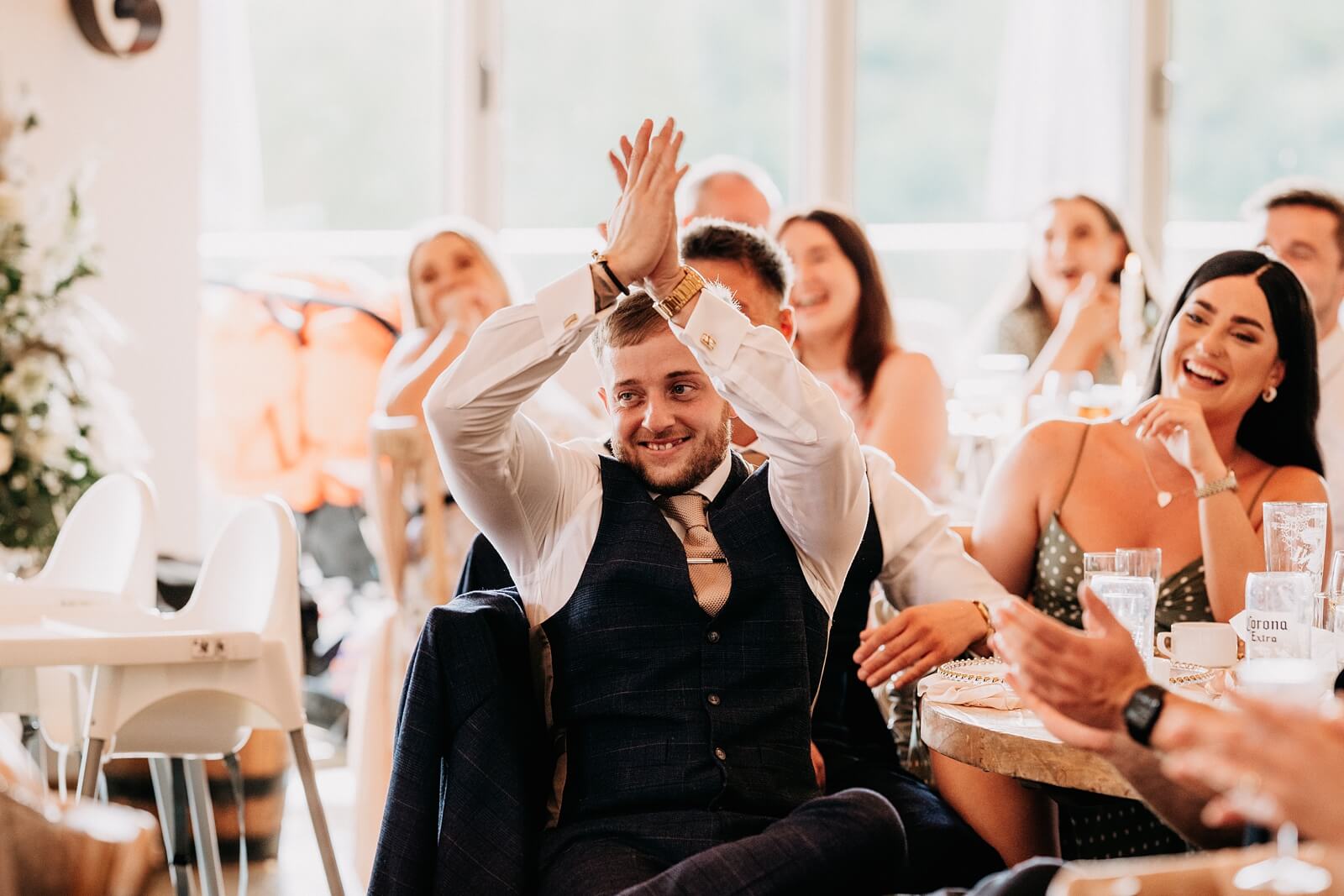 Natural photo of guests during speeches