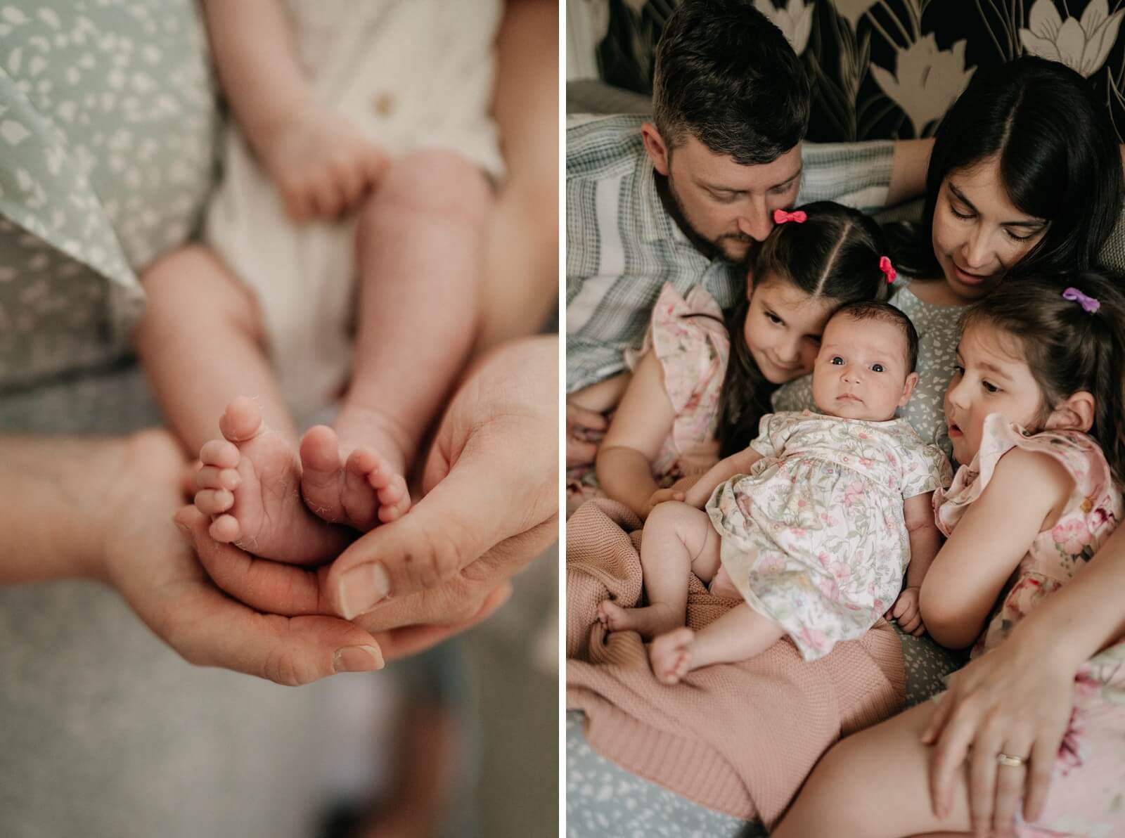 Capturing tiny toes and baby cuddles