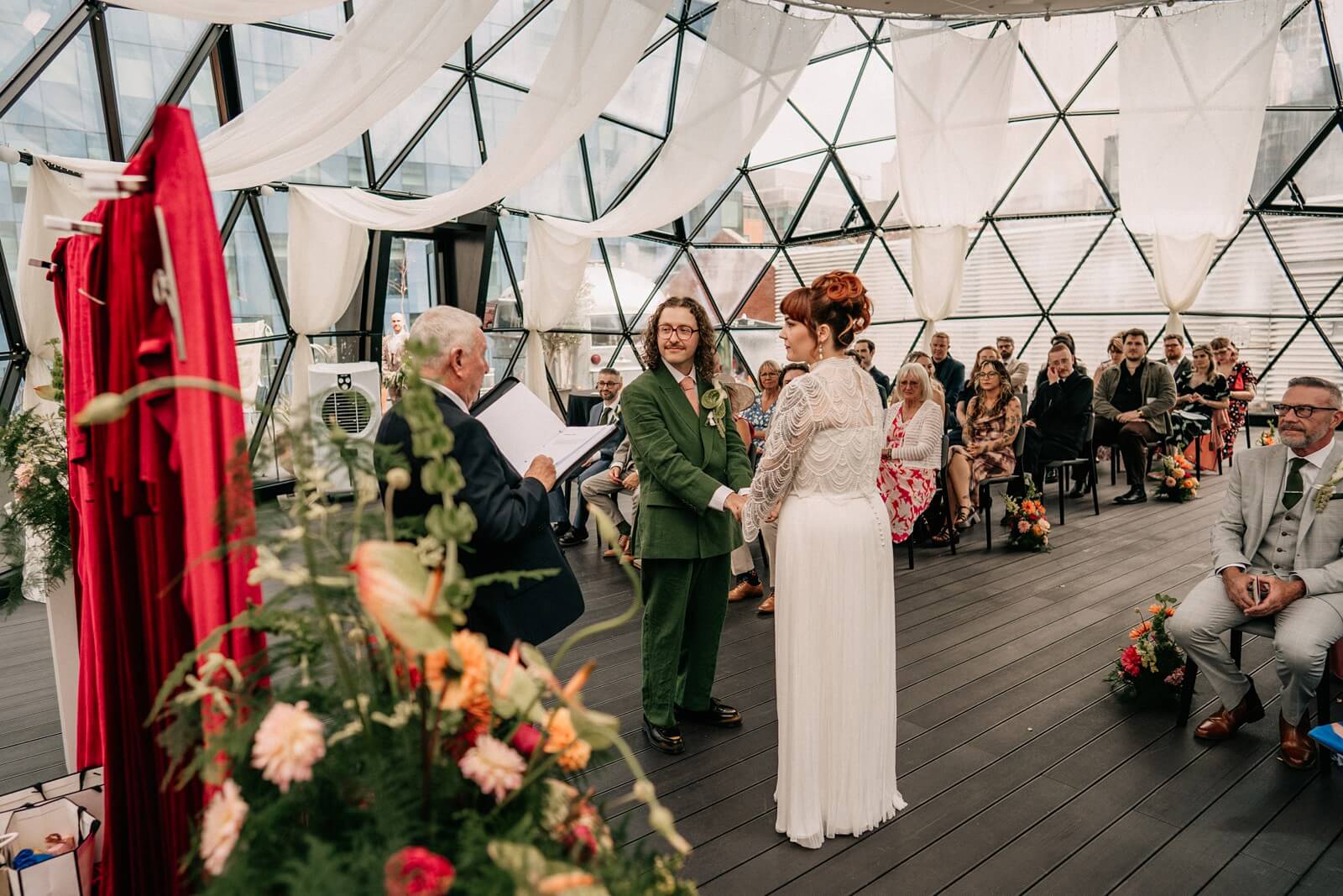 The Dome Manchester wedding ceremony